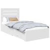 vidaXL Bedframe met lade met hoofdeinde Wit 90 x 190 cm Bewerkt hout
