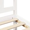 vidaXL Bedframe massief hout wit 150x200 cm