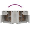 vidaXL Dressoir 60x30x70 cm bewerkt hout betongrijs