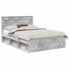 vidaXL Bedframe Betongrijs 160 x 200 cm Bewerkt hout