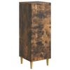 vidaXL Dressoir Gerookt eiken 33 x 34,5 x 90 cm Bewerkt hout