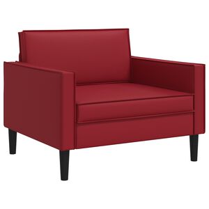 vidaXL XL fauteuil Bordeauxrood Kunstleer