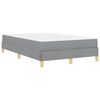vidaXL Boxspringbed met matras Lichtgrijs 120 x 200 cm Stof