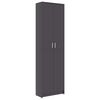 vidaXL Gangkast 55x25x189 cm spaanplaat grijs