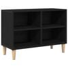 vidaXL TV-kast 69,5 x 30 x 50 cm Zwart Eiken Bewerkt hout