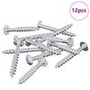 vidaXL Bout 12 st Zilver 9,8 x 35 mm IJzer