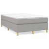 vidaXL Boxspring met matras stof lichtgrijs 120x200 cm