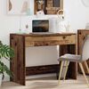 vidaXL Bureau met lade Oudhout 100 x 50 x 78 cm Geconstrueerd hout
