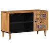 vidaXL TV-kast met opslag Naturel 80 x 33 x 46 cm Massief Mango Hout