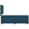 vidaXL Boxspring met matras fluweel blauw 90x200 cm