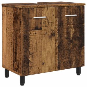 vidaXL Badkamer Waskom Oud hout 60 x 35 x 60 cm Bewerkt hout