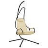 vidaXL Hangende ei-stoel Beige 94 x 107 x 196,5 cm Staal