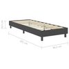 vidaXL Boxspring stof donkergrijs 90x200 cm