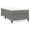 vidaXL Boxspring bed 90x200 cm stof donkergrijs