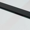 vidaXL Schuifdeur met beslagset 76x205 cm ESG glas zwart
