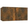vidaXL Tv-hangmeubelen 3 st 60x30x30 cm gerookt eikenkleurig