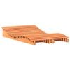 vidaXL Ligbedden 2 st 205x60x31,5 cm massief grenenhout wasbruin