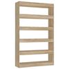 vidaXL Boekenkast / kamerscherm 100x30x166 cm sonoma eikenkleurig
