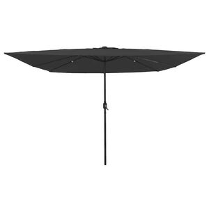 vidaXL Tuinparasol 295 x 295 x 245 cm Polyester en staal Antraciet