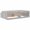 vidaXL Bedframe met lade Grijs Sonoma 80 x 200 cm Bewerkt hout