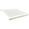 vidaXL Vervangingsdoek voor luifel 5x3 m polyester cr&egrave;mekleurig
