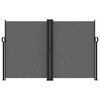 vidaXL Windscherm uittrekbaar 160x1200 cm antracietkleurig