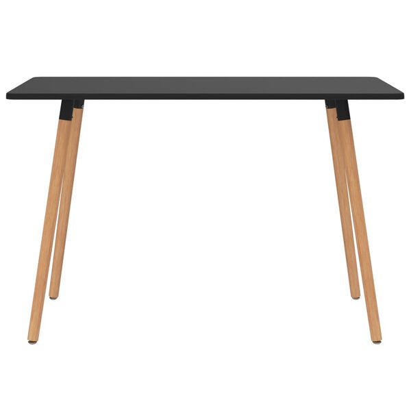 vidaXL 7-delige Eethoek turquoise en zwart