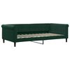 vidaXL Slaapbank 100x200 cm fluweel donkergroen
