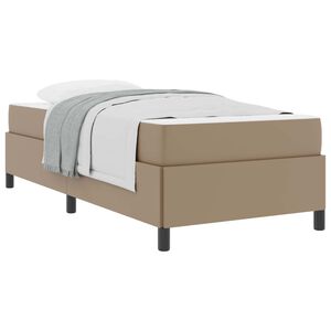 vidaXL Bedframe met matras Cappuccino 80 x 200 cm Stof