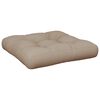vidaXL Palletkussen 50x50x12 cm stof taupe