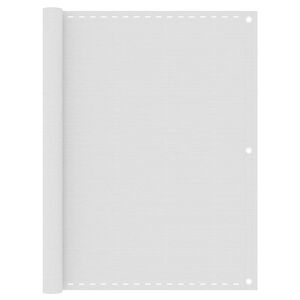 vidaXL Balkonscherm 120x500 cm HDPE wit