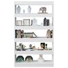 vidaXL Boekenkast/kamerscherm 100x30x166 cm hoogglans wit