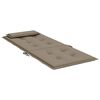 vidaXL Stoelkussens 6 st hoge rug oxford stof taupe