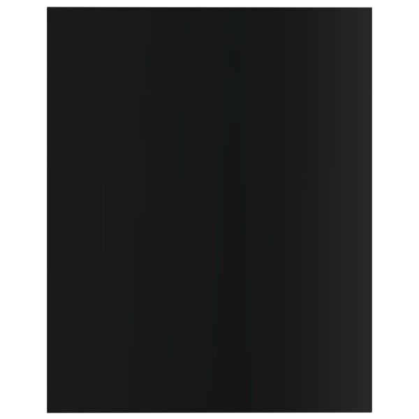 vidaXL Wandschappen 8 st 40x50x1,5 cm bewerkt hout hoogglans zwart