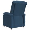 vidaXL Massagestoel elektrisch stof blauw