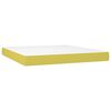 vidaXL Boxspring met matras en LED stof groen 160x200 cm