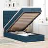 vidaXL Ottoman bed met matrassen 80x200cm fluweel donkerblauw