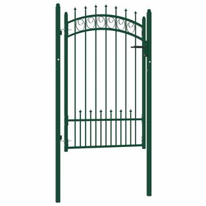 vidaXL Hekpoort EMMEN met stalen pinnen 104x117 cm groen