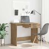 vidaXL Bureau met lade Artisan Eiken 100 x 50 x 76 cm Bewerkt hout