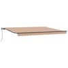 vidaXL Uitschuifbare luifel Meerkleurig 450 &times; 350 cm Stof en Aluminium