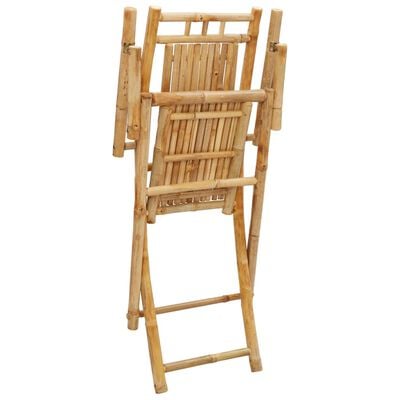 vidaXL Tuinstoelen 6 st inklapbaar 53x66x99 bamboe