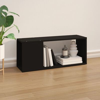 vidaXL Tv-meubel 80x24x32 cm bewerkt hout zwart