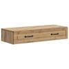 vidaXL Wandmontage Zijtafel 87,5 x 34,5 x 17 cm Bewerkt hout