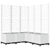 vidaXL Plantenbak Wit 120 x 120 x 136 cm