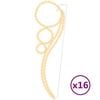 vidaXL Lichtkabels 16 st balvormig 115,5x35x4,5 cm warmwit