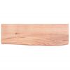 vidaXL Wandschap 60x20x6 cm behandeld massief eikenhout lichtbruin