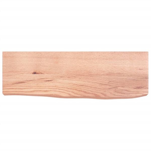 vidaXL Wandschap 60x20x6 cm behandeld massief eikenhout lichtbruin