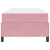 vidaXL Bedframe met matras Roze 90 x 190 cm Stof