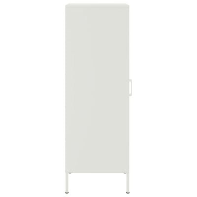 vidaXL Hoge kast 36x39x113 cm staal wit