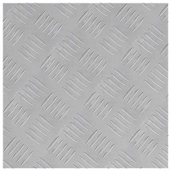 vidaXL Trap Tread Vierkant 2 pcs Zilver 40 x 40 cm Aluminium